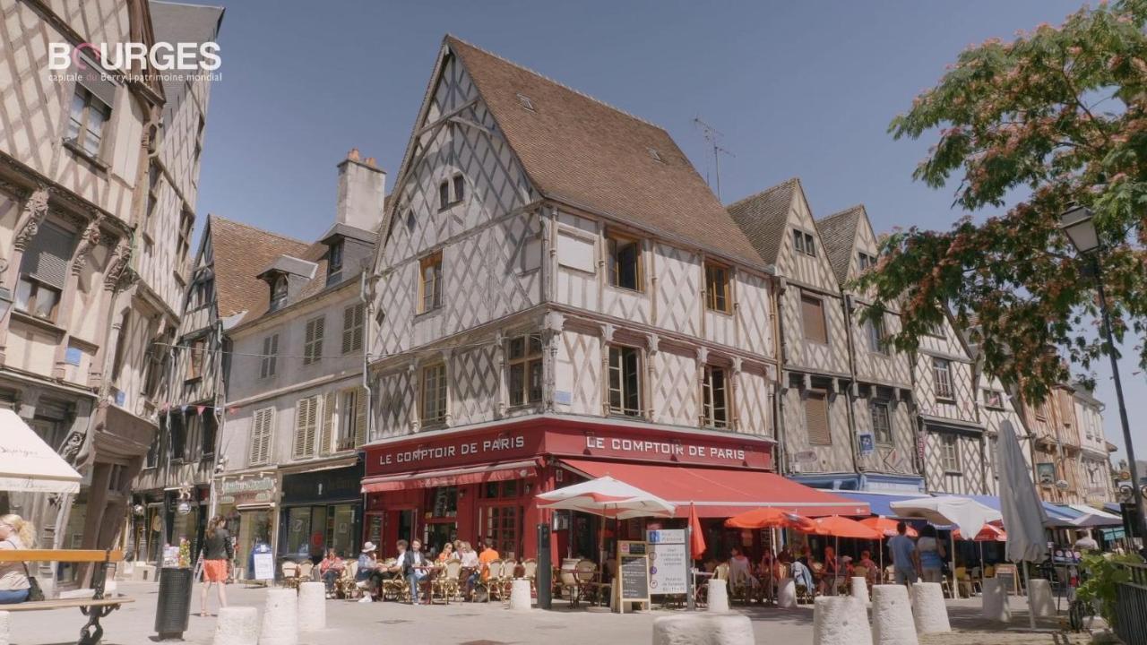 L'Annexe D'Auron, Charmant F2 Au Coeur De 부르주 외부 사진